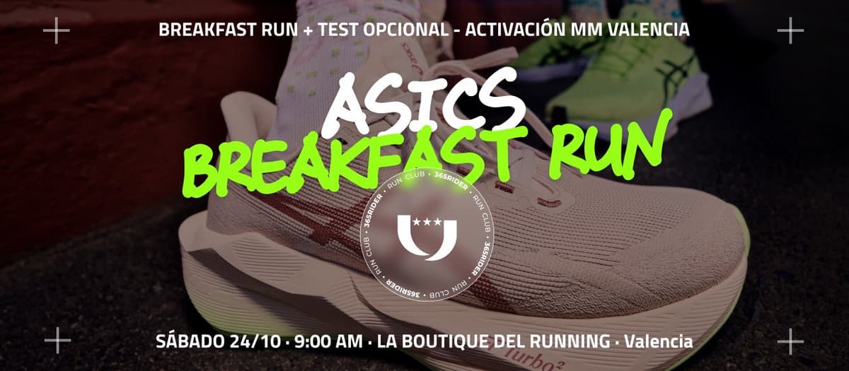 365Rider x ASICS | Breakfast Run – Media Maratón Valencia 2026