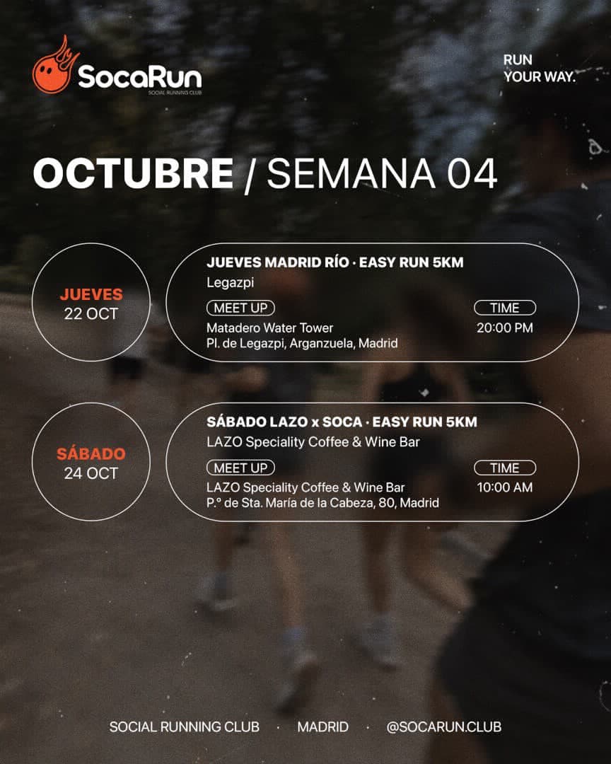 Jueves de SOCARUN 20:00