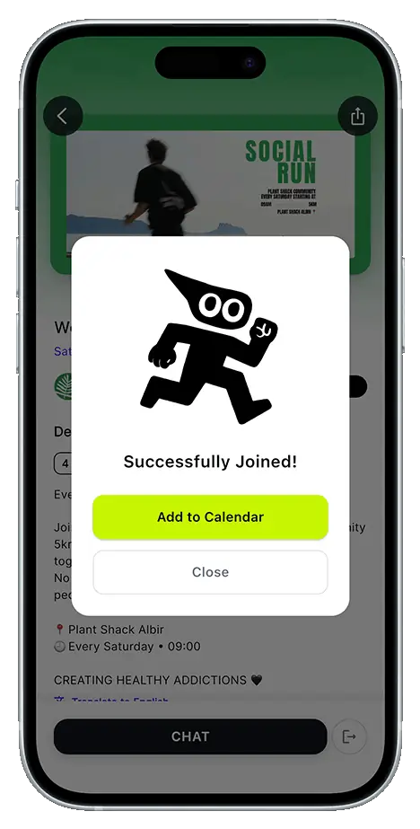 Joining an activity — Kibi