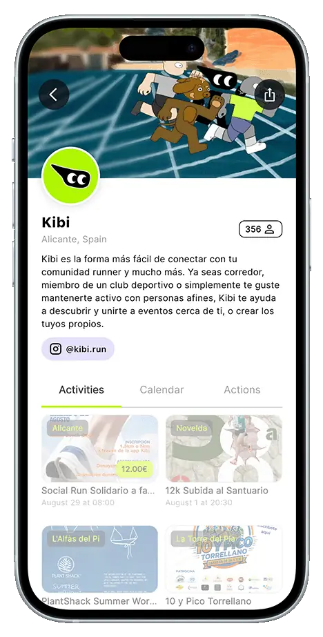 Find your club — Kibi